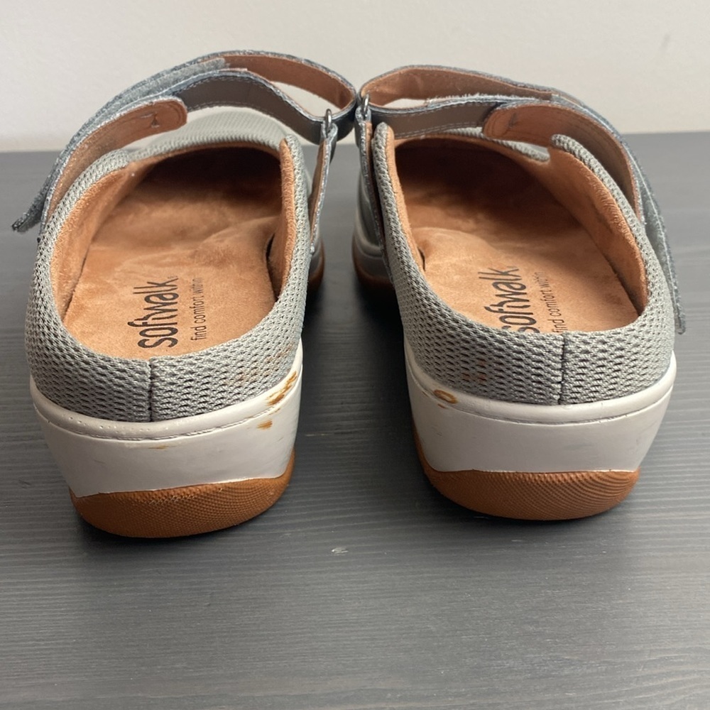 Softwalk Arcadia cushioned leather Mary Jane clogs size 9N - Picture 4 of 10